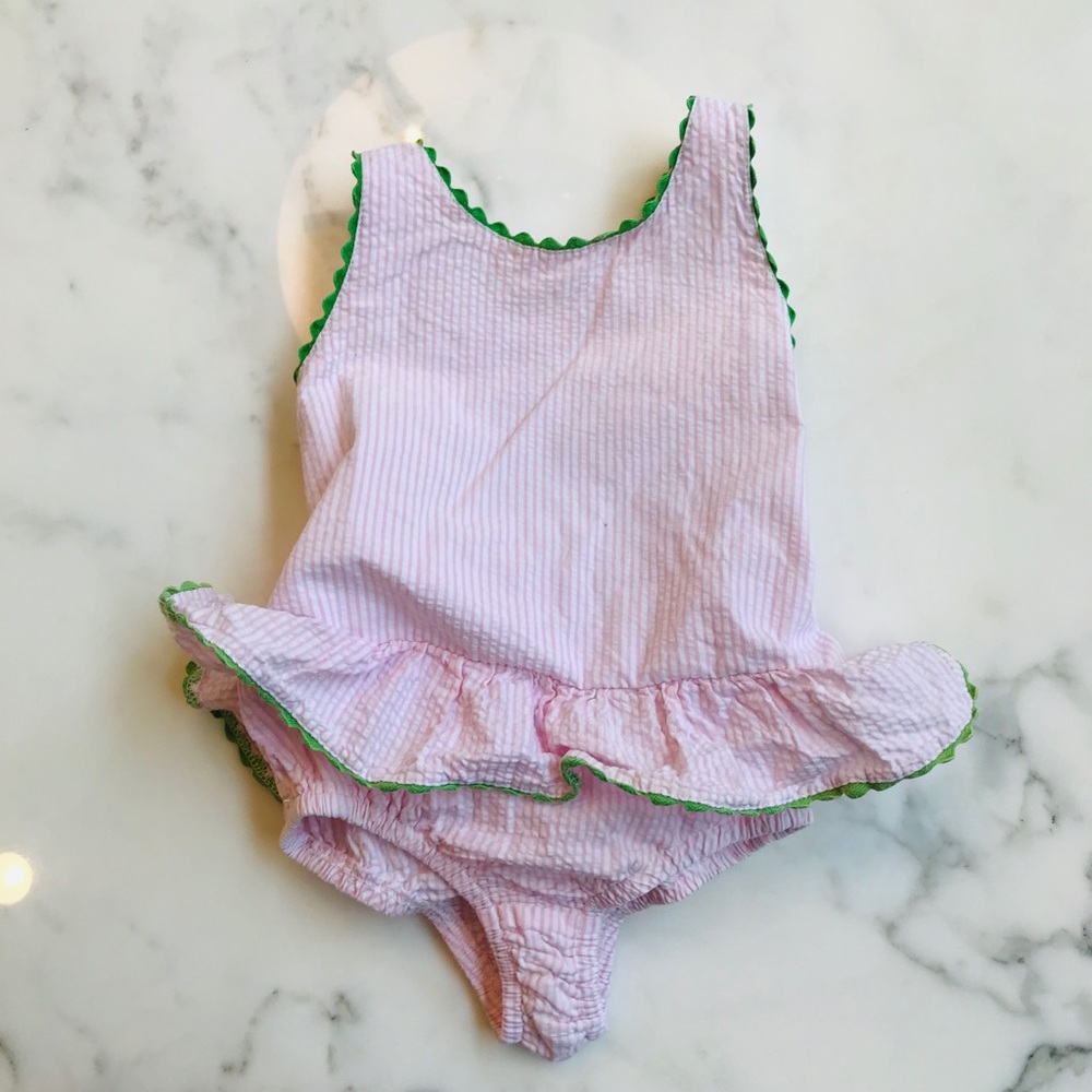 Bella Bliss seersucker bathing suit